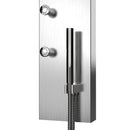 Load image into Gallery viewer, 65 in. 6-Jet Stainless Steel Shower Panel System with Fixed Round Rainfall Showerhead &amp; Handheld Shower, Self-Cleaning &amp; Jet Massage Feature
