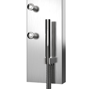 64 in. 6-Jet Shower Tower System with Rainfall Waterfall Round ABS Head shower & Hand shower