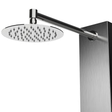 Load image into Gallery viewer, 59 In. 6 Jet Stainless Steel Shower panel System With Adjustable Round Rainfall Showerhead, Handheld Shower, Self-Cleaning &amp; Jet Massage Feature