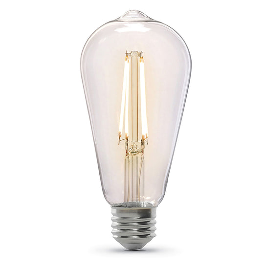 ST19 Vintage LED Light Bulb, 5.5 Watts, E26, Dimmable, 400 lumens, Decorative Bulb