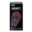 Load image into Gallery viewer, ST19 Infinity 3D Fireworks Effect LED Bulb, 2 Watts, E26, Prismatic White, Non-dimmable