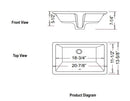 Load image into Gallery viewer, Continental Basin Undermount White Sink