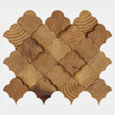 Load image into Gallery viewer, 13&quot; x 11&quot; x 0.59 mm Stereo Scallop Wood Mosaic Tile (10.08 sq.ft/ctn)