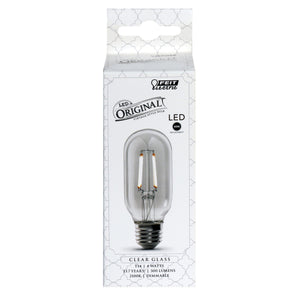 T14 Vintage LED Light Bulb, 4 Watts, E26, Dimmable, 300 lumens, 2100K, Decorative Bulb