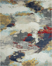 Load image into Gallery viewer, 24-Seven by N Natori Abstract Cloud/Multi-Colored 7 ft. 9 in. x 9 ft. 9 in. Area Rugs