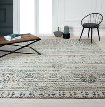 Load image into Gallery viewer, 24-Seven by N Natori Geo Gray 7 ft. 9 in. x 9 ft. 9 in. Area Rugs