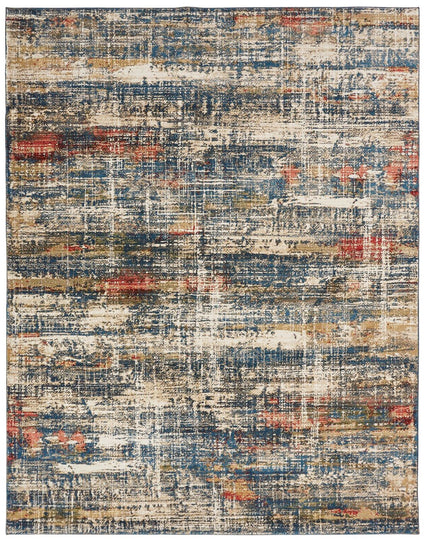 Theory Blues Multi 5 ft. 3 in. X 7 ft. 6 in. Area Rug