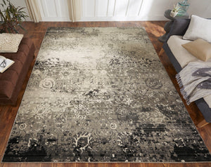 Theory Granite Greys 8 ft. X 10 ft. Area Rug