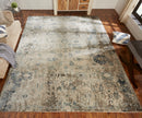 Load image into Gallery viewer, Theory Blues/Greys 7 ft. 9 in. X 9 ft. 9 in. Area Rug