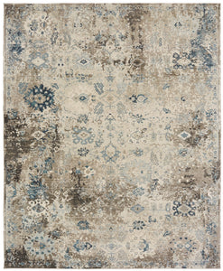 Theory Blues/Greys 7 ft. 9 in. X 9 ft. 9 in. Area Rug