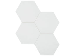 6 in Teramoda Powder Hexagon Glossy Pressed Glazed Ceramic Tile