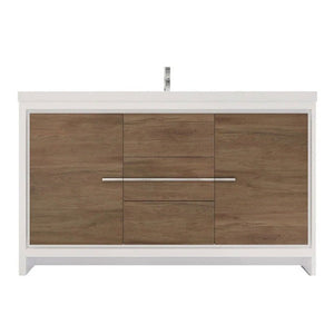 Divine Freestanding Bathroom Vanity With Acrylic Sink, Soft Closing Doors & Drawers