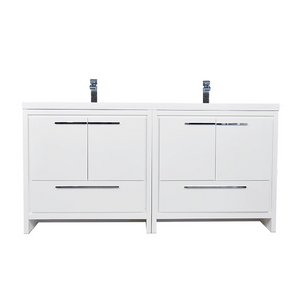 Divine Freestanding Bathroom Vanity With Acrylic Sink, Soft Closing Doors & Drawers