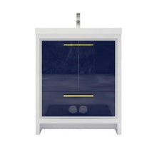 Load image into Gallery viewer, Divine Freestanding Bathroom Vanity With Acrylic Sink, Soft Closing Doors &amp; Drawers