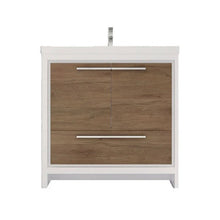 Load image into Gallery viewer, Divine Freestanding Bathroom Vanity With Acrylic Sink, Soft Closing Doors &amp; Drawers