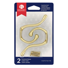 Load image into Gallery viewer, Double Coat Hooks 5/8 Inch Center to Center (2 Pack) - Hickory Hardware
