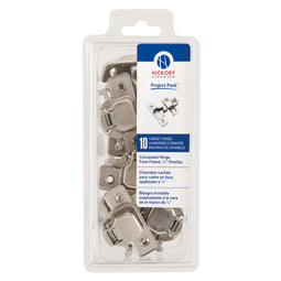 Hinge Concealed 1/2 Inch Overlay Face Frame Self-Close (2-Hinges/Per Pack) - Hickory Hardware - 5 Pack