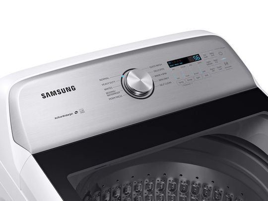 Samsung 5.4 cu. ft. Top Load Washer with Active Water Jet in White