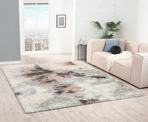 Zenith Greys Pastels Abstract 7 ft. 7 in. X 9 ft. 7 in. Area Rug