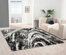 Load image into Gallery viewer, Zenith Onyx Grey Swirl 5 ft. 7 in. X 7 ft. 3 in. Area Rug