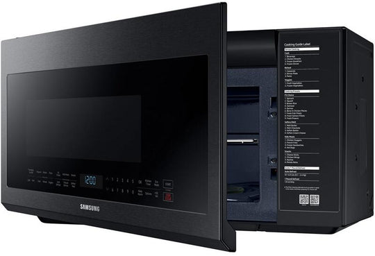 30 Inch Over the Range Microwave Oven With 2.1 cu. ft. Capacity, Auto Cook Options In Black Stainless Steel