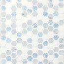 Load image into Gallery viewer, 1&quot; X 1&quot; Hexagon Azula Polished Blue &amp; White-Cool Marble Mosaic Tile (9.6SQ FT/CTN)
