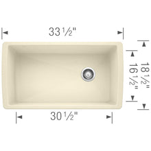 Load image into Gallery viewer, 33-1/2 inch Single Bowl Kitchen Sink - Undermount Kitchen Sink