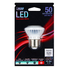 Load image into Gallery viewer, LED Lights bulbs MR16, Medium Base, Dimmable, Track Lighting Bulb, 120V, 3000K, 50 Watt