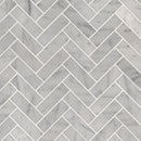 Load image into Gallery viewer, 1&quot; X 3&quot; Carrara White Herringbone Polished Marble Mosaic Tile (10SQ FT/CTN)