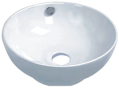 Vanity Fantasies "Mixer" Porcelain Round Shaped Vessel Sink