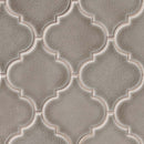 Load image into Gallery viewer, 11&quot; X 16&quot; Dove Gray Arabesque Glossy Light Gray Ceramic Mosaic Sheet (11.7SQ FT/CTN)