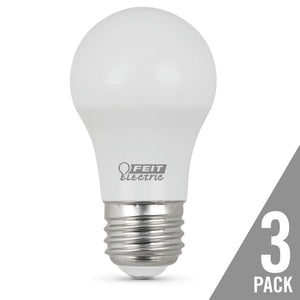 A15 LED Light Bulbs, 6 watts, E12, Candelabra Base, Non-Dimmable, 500 Lumen, 3000K