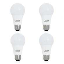 Load image into Gallery viewer, 60-Watt A19 Dimmable CEC Title 20 Compliant  90+ CRI LED Light Bulb, 2700K (4-Pack)