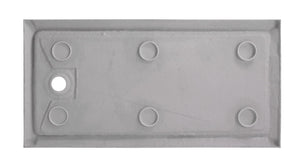 Single Threshold Shower Base - White Color - 60 In. X 32 In.