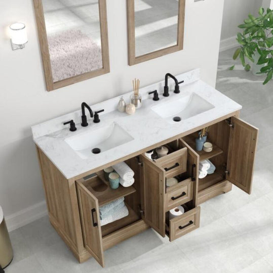 Bathroom Vanities With Sink - Retford (Light Wood)