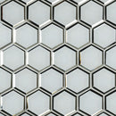 Load image into Gallery viewer, 3&quot; X 3&quot; Hexagon Ice Beveled Glass Mosaic Tile (8.9SQ FT/CTN)