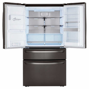 29.5 cu. ft. Wi Fi Enabled Door in Door Refrigerator With Craft Ice In Black Stainless Steel