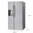 Load image into Gallery viewer, 26 cu. ft. Side by Side Ultra Large Capacity Refrigerator