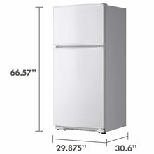 Load image into Gallery viewer, 18 cu. ft. Top Freezer Refrigerator With Glass Shelves and Garage Ready In White