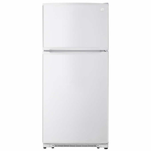 18 cu. ft. Top Freezer Refrigerator With Glass Shelves and Garage Ready In White