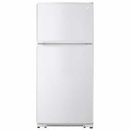 18 cu. ft. Top Freezer Refrigerator With Glass Shelves and Garage Ready In White