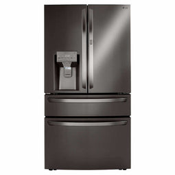 29.5 cu. ft. Wi Fi Enabled Door in Door Refrigerator With Craft Ice In Black Stainless Steel