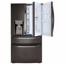 Load image into Gallery viewer, 29.5 cu. ft. Wi Fi Enabled Door in Door Refrigerator With Craft Ice In Black Stainless Steel