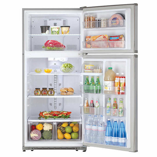 18 cu. ft. Top Freezer Refrigerator With Glass Shelves and Garage Ready