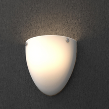 Load image into Gallery viewer, half-moon-wall-led-sconce-white-shade