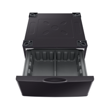 Load image into Gallery viewer, Samsung 14.2 in. Fingerprint-Resistant Brushed Black Laundry Pedestal with Storage Drawer