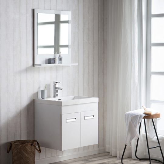 Alpha Floating / Wall Mounted Bathroom Vanity with Acrylic Sink