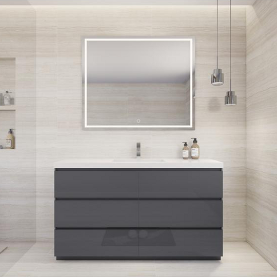 Aramco Freestanding Bathroom Vanity With Acrylic Sink & Drawers