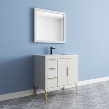 Load image into Gallery viewer, Maronite Freestanding Bathroom Vanity With Acrylic Sink Top, Doors &amp; Drawers