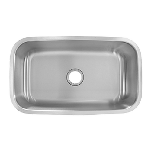Stainless Steel Undermount Sink - Rounded Bowl - 30